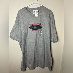 M&C Sportswear University Of Grandpa T Shirt Size XXL Grey Embroidered